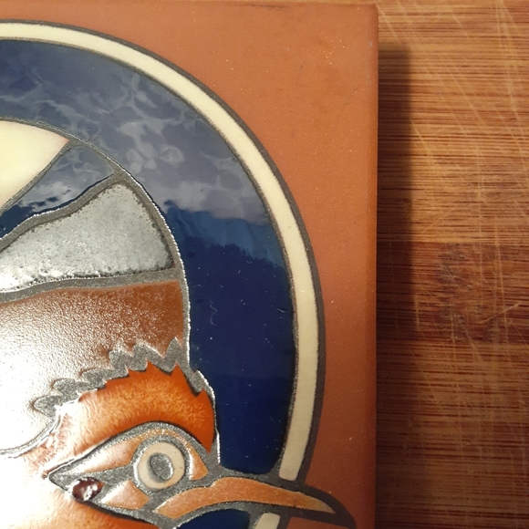 Vintage J. Hearn Bisbee AZ Roadrunner Tile - Picture 4 of 8